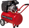Compresseur d'air, verre, réglable, 10 V, Einhell, 2200 W, 50 L, 400 l, 2 200 W, 155 L, Cuve de 50 L, Débit d'aspiration 400 l/min, 10bar, portable