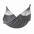 Hamac en coton gris 200 cm x 150 cm