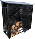 Range-bûche, 186 cm, Abri bois de chauffage bûches Extérieur, Oxeo, 30 × 30 mm, Longueur 186 cm, 183cm, 186cm, 33cm, 70cm
