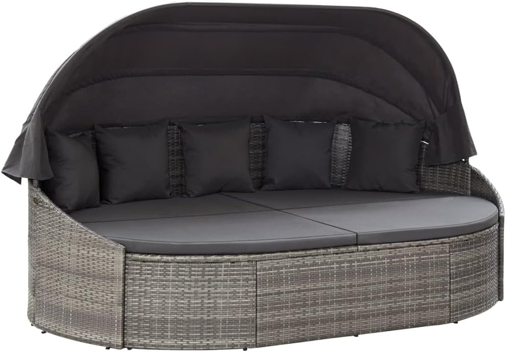 Chaise, réglable, 230 × 145 × 141 cm, transat réglable pour Jardin terrasse Piscine, Teenpull, daybed Confortable pour détente et Repos en Plein air