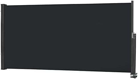 Voile d'ombrage, réglable, 100 × 300 cm, Pare-soleil extérieur pour balcon, Store latéral réglable, terrasse, jardin