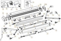 Mecatechnic Quincaillerie, 500 cm, Bras Complet Gauche pour Stores Omnistore 300 à 500 cm cm Thule 6300
