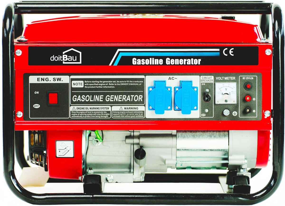 Messermann Groupe éléctrogènes, 60 × 43 × 44 cm, 0, 6 l, 230 V, 400 V, 12 V, 220 V, 380 V, 15 l, 3000 W, 68 dB, 10W