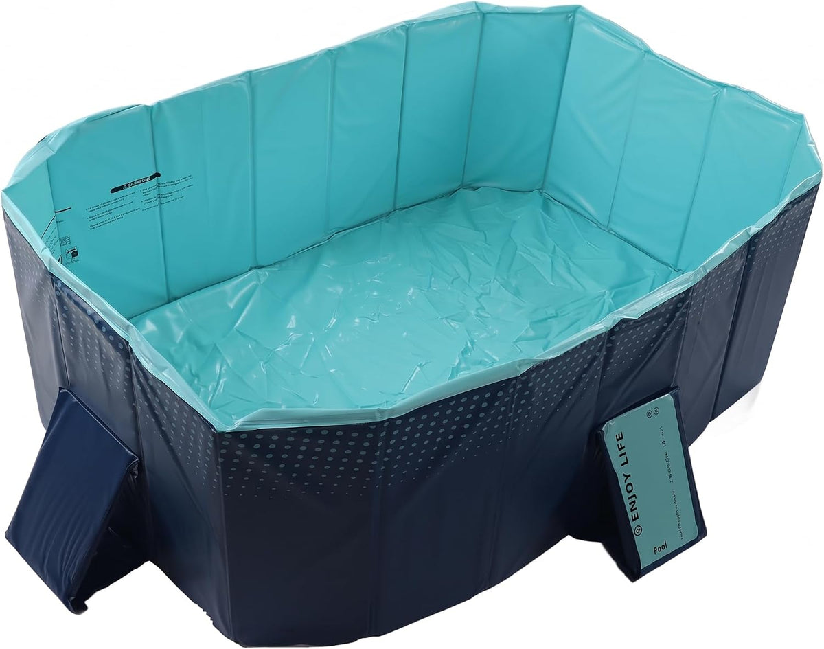 Piscine et bassins pour enfants, 63 Pouces, pliable, pour Enfants et Animaux Domestiques, SALALIS, 1, 6 m/63 Pouces, portable, étanche