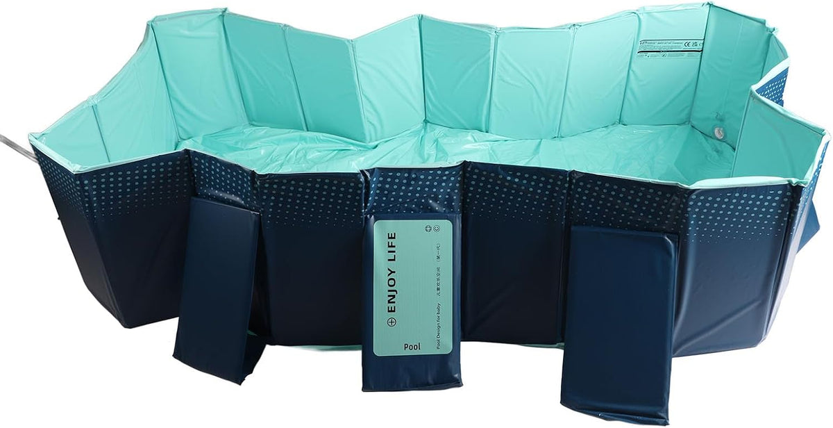 WAHEWUD Piscine et bassins pour enfants, Piscine surdimensionnée Pliable pour la Famille et Les Animaux domestiques, portable