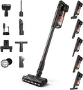 PHILIPS 80mins XC7065 Aspirateur, 0 MM, pour Poils d'animaux, 4 Accessoires à LED, Léger, Aspiration Balai Puissant à 360°, Max. 80mins