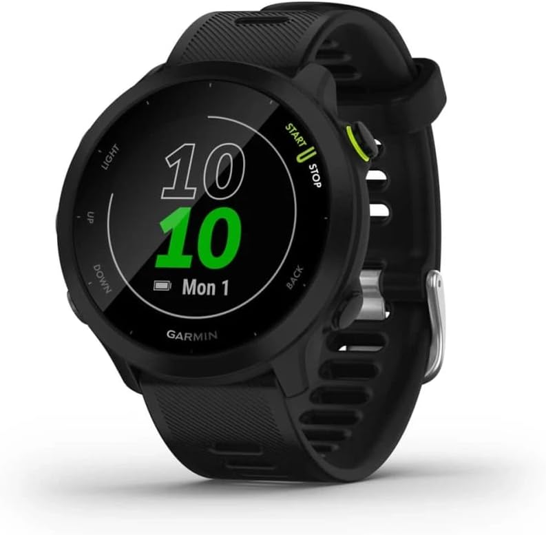 Garmin GPS de running, 42 mm, 1.04 pouces, Forerunner 55, Noir