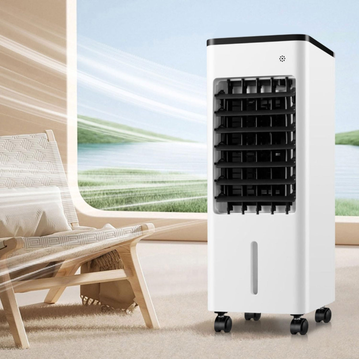 Climatiseur portable, télécommande, minuterie, réservoir d'eau