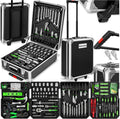 Ensemble d'outils tectake, Rangement atelier Outillage à main Bricolage Embout visseuse Kit tournevis