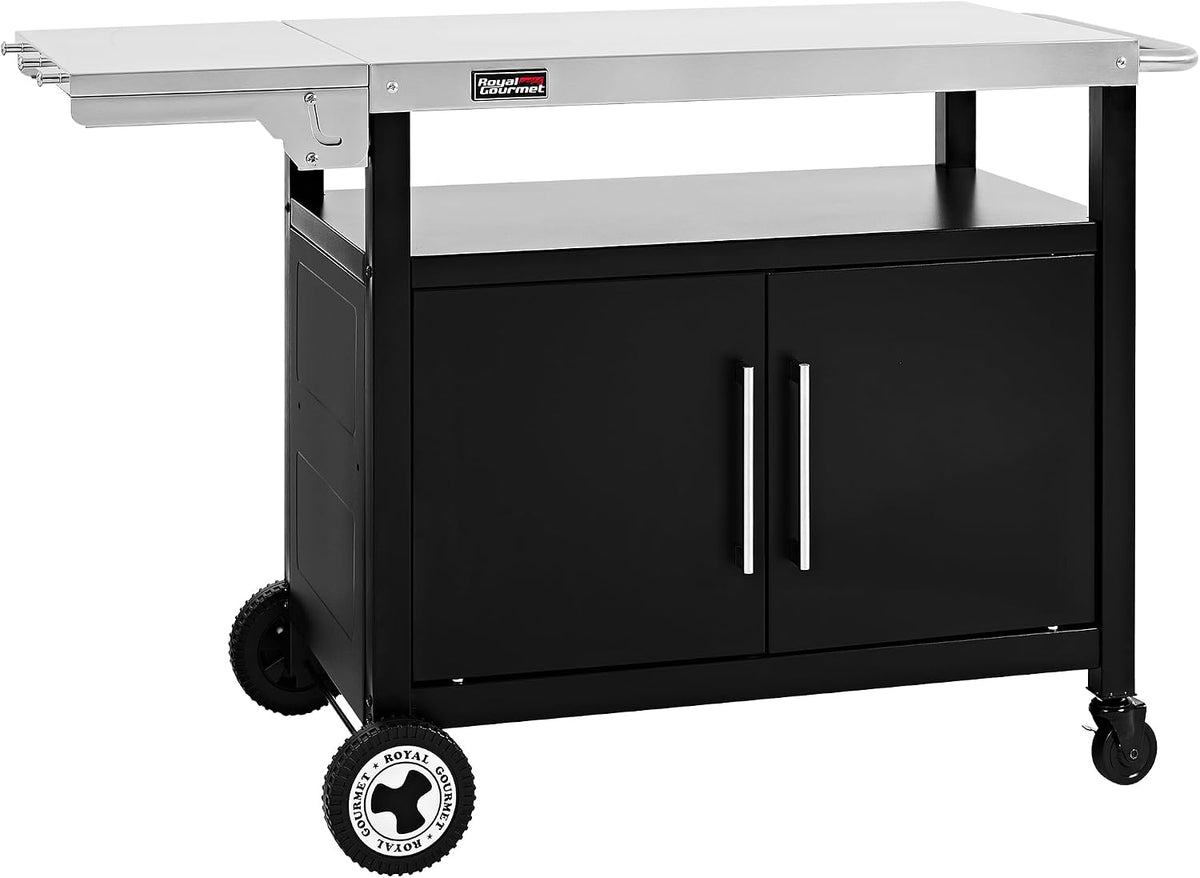 Royal Gourmet Barbecue, pliable, acier inoxydable, 115 × 30 cm, pour Cuisine et Jardin, 76, 5 × 41, 5 cm, 85 × 50cm, 30 × 50cm