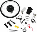 XYCHAO Kit d'entraînement, 26 pouces, réglable, 1000 W, Kit Conversion Vélo 26' 48V 1000W Roue Arrière 50km/h