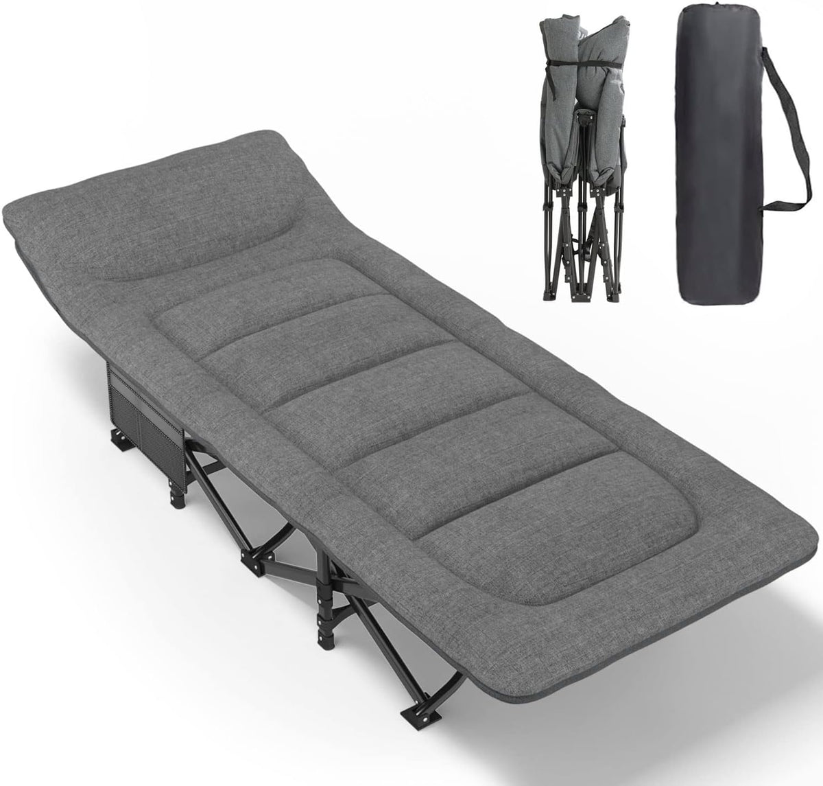 Lit ATORPOK SHOP, pliable, 250 kg, pour l'extérieur, Charge Jusqu'à 250 kg, portable, Le Camping, Les Voyages, la Maison, etc