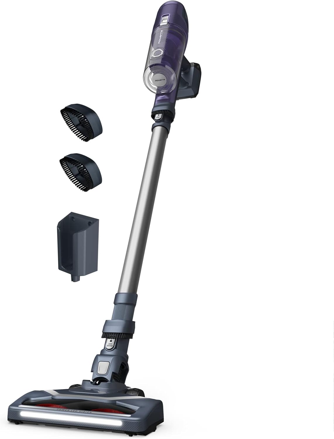 Aspirateur Rowenta RH6821WO, Batterie amovible RH6821WO, 18 V, Réglages vitesse sol/surface automatique, Jusqu'à 45 minutes d'autonomie