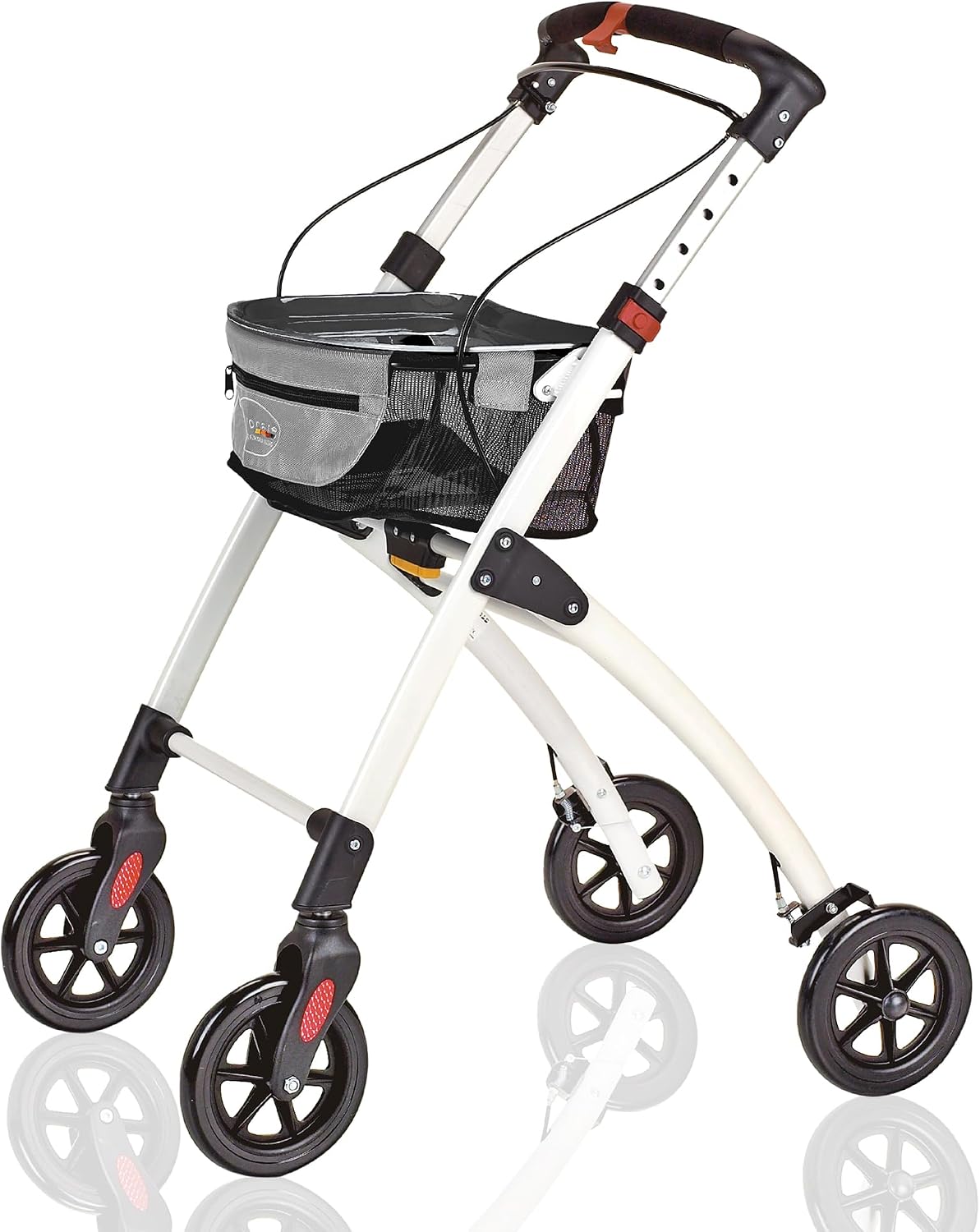 Servocare Canne, Déambulateur Léger et Pliable pour l'Intérieur et l'Extérieur, 94, 5 cm, Adapté aux Personnes de 83, 5 à 94, 5 cm