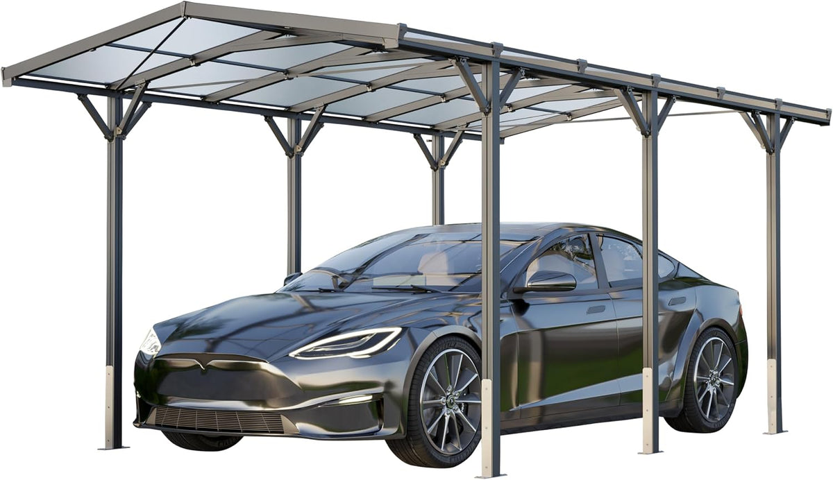 GFP Auvent pour voitures, 505 × 285 × 248 cm, 216 cm, 268 cm, 10 mm, 2, 85 × 5, 05m
