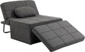 Fauteuil HOMCOM, 189 cm, réglable, 10 cm, 5 NIVEAUX