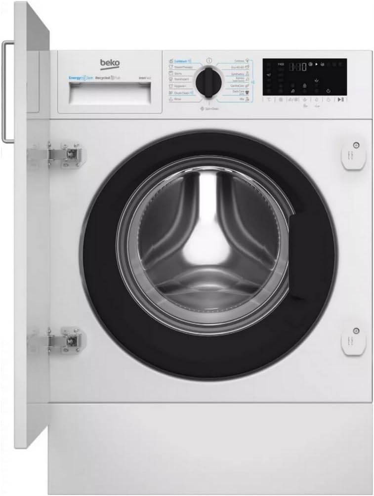 Beko B3wbt691415w B3WBT691415W Lave-linge, 60 × 82 × 55 cm, réglable, acier inoxydable, 55 L, 15 programmes, encastrable