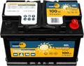 Batterie à décharge profonde, Energy Tank Batterie Solaire 12V 100Ah, 278 × 175 × 190 mm, EnergyTank