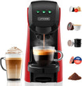 CAPXSNOB Machine à café, Compacte pour Maison et Bureau, 15 cm, réglable, 0, 8 L, Warriors1 5en1, 0, 8L, 13, 7L, 87°C, 92°C, 96°C