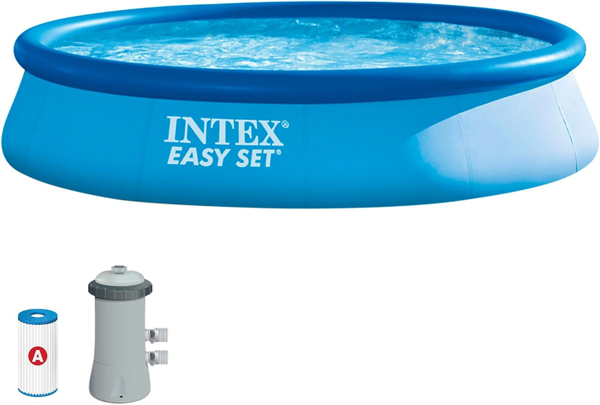 Intex Piscine gonflable, 28142NP, 1, 7m3/h, 3, 96 × 0, 84 m, 1, 7 m3/h, pose libre