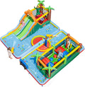 Châteaux gonflable, 9 en 1 Château Gonflable avec Double Toboggan et Piscines, COSTWAY, 680W, 750W