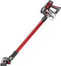 Aspirateur H.Koenig UP810 ger-Autonome-Silencieux-120W-Multifonction, 2 vitesses, acier inoxydable, 22.2 V, 0.8 L, Rouge