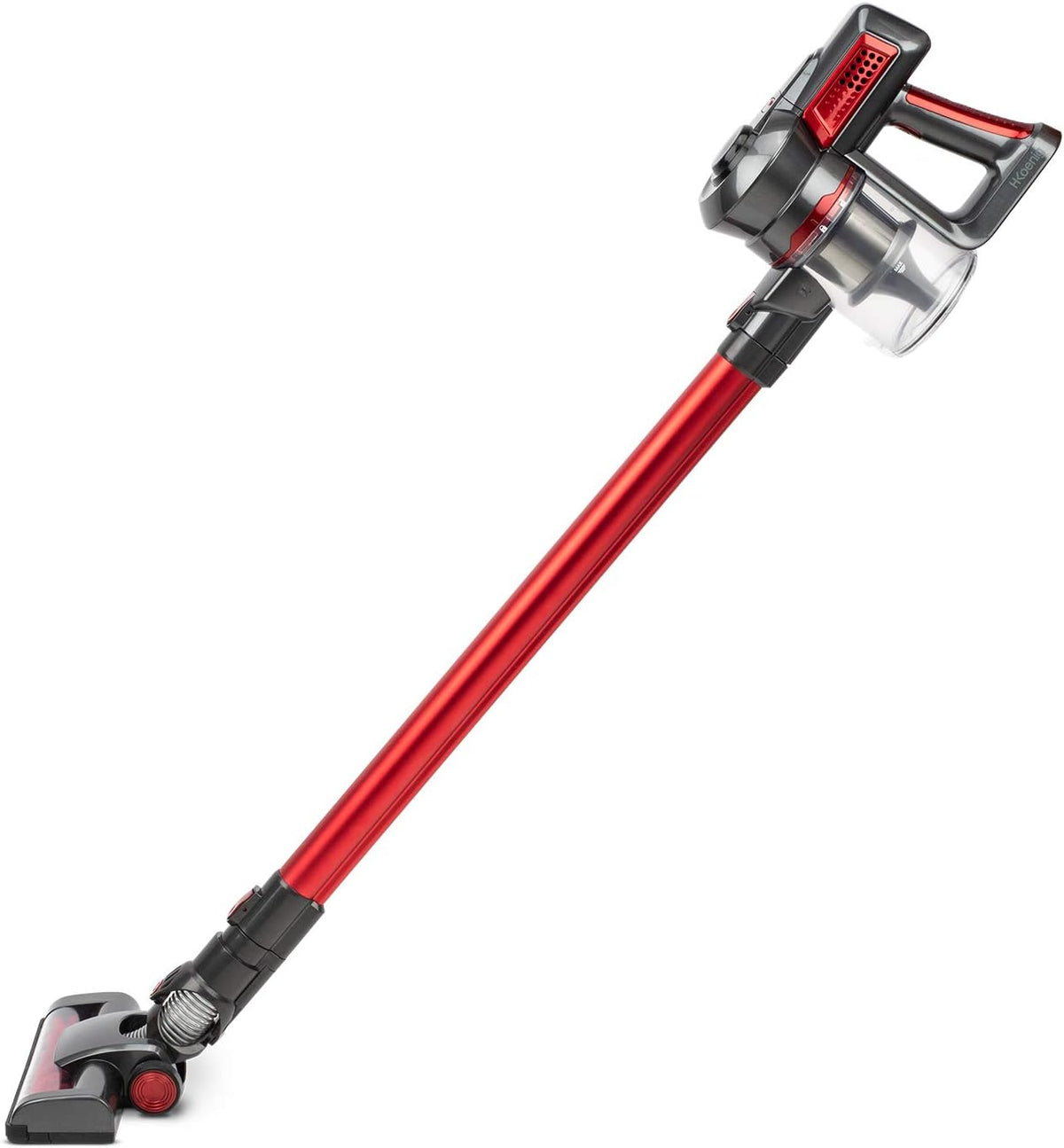 Aspirateur H.Koenig UP810 ger-Autonome-Silencieux-120W-Multifonction, 2 vitesses, acier inoxydable, 22.2 V, 0.8 L, Rouge