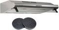BELDEKO Hotte aspirante, 60 cm, éclairage LED, acier inoxydable, 200 W, 3 vitesses, 100 W, Hotte casquette visière 60 cm, 435 m3/h