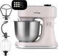 LEHMANN Batteur sur socle, 12 Vitesses, Bol Mélangeur 5L avec Fonction Fermentation et Chauffage, 1500 W, 1500W, 45 °C, 4 programmes