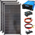 Système hors réseau, 120 W, réglable, solartronics, 1500 W, 1070 × 585 × 35 mm, 12 V, 18 V, 230 V, 24 V, FS1500D12V, portable