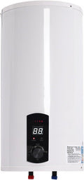 Chauffe-eau électrique, acier inoxydable, éclairage LED, 34 × 71 cm, KOLHGNSE, 82 × 41 × 41 cm, 2000 W, 50 l, 220 V, IPX4, 50L, 2000W, 75 °C, 50 Hz