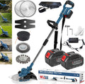 Débroussailleuse, réglable, 4.0 Ah, YUIOIBUC, 28 cm, 24 cm, 10 cm, 750 W, 20 000 tr/min, 142 cm, 21V, 4 000 mAh, Blau