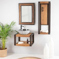 Meuble suspendus, 60 cm, Wanda collection, 37 cm, Meuble de Salle de Bain Suspendu Elégance 60 cm