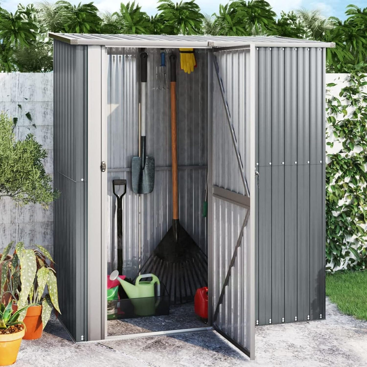 ZEYUAN Abri de jardin, Abris De Jardin, 180, 5 × 97 × 209, 5 cm, 70, 5 × 191 cm