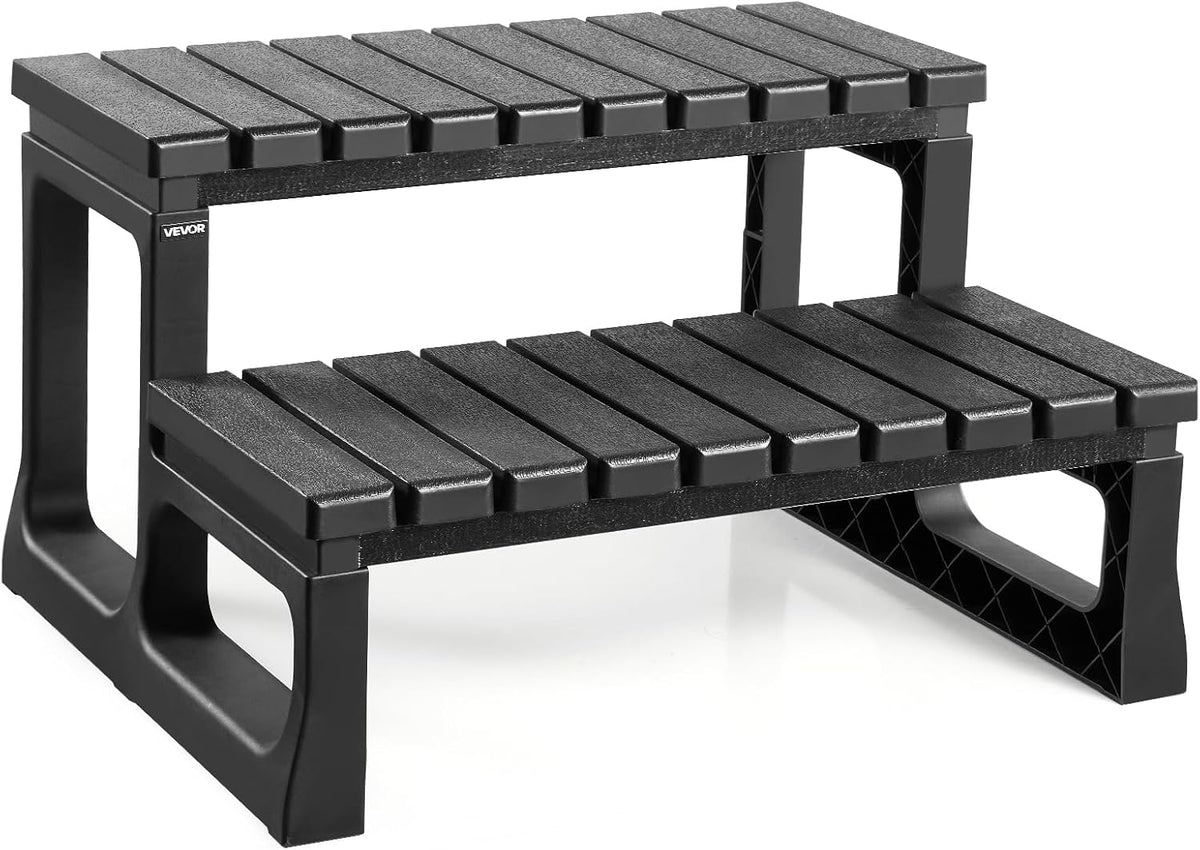 Échelle de piscine, 610 mm, pour porche, VEVOR, 145, 15 kg, 610 × 535 × 365 mm, marchepied de piscine gonflable robuste en PP de 610 mm de large