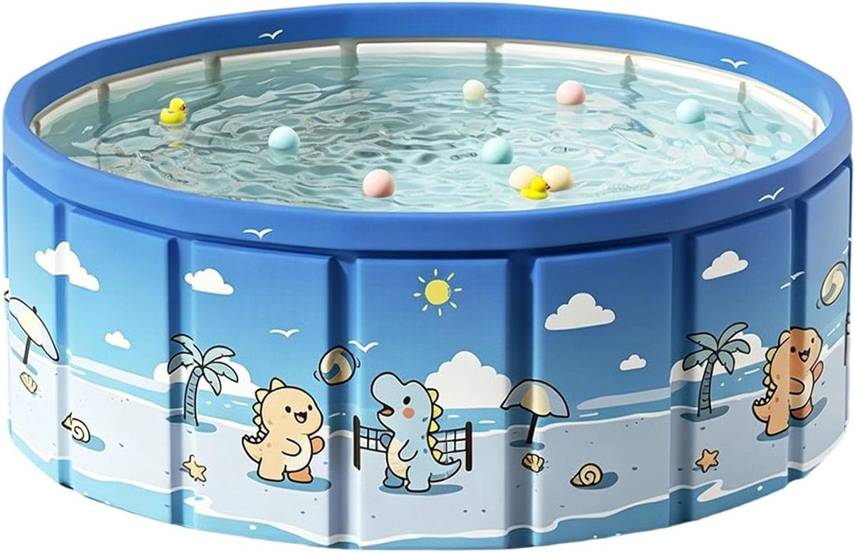 Tuyau d'arrosage, Centre de Jeux Aquatiques extérieur avec Tuyau de vidange, pliable, Grande Piscine Pliable, Piscine Enfant Antidérapante