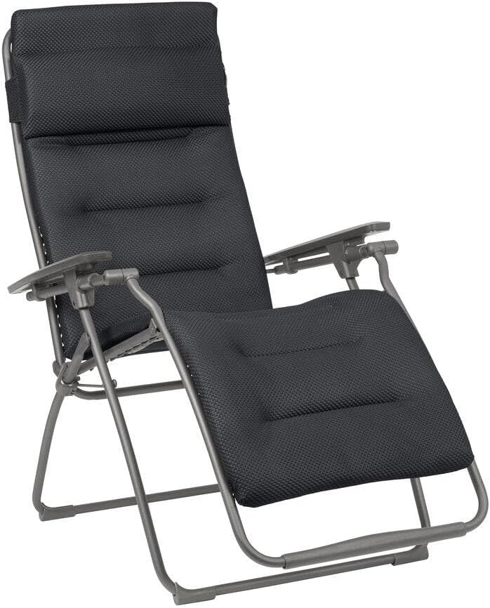 Bain de soleil, réglable, Lafuma, Fauteuil Pliant matelassé Zéro Gravité