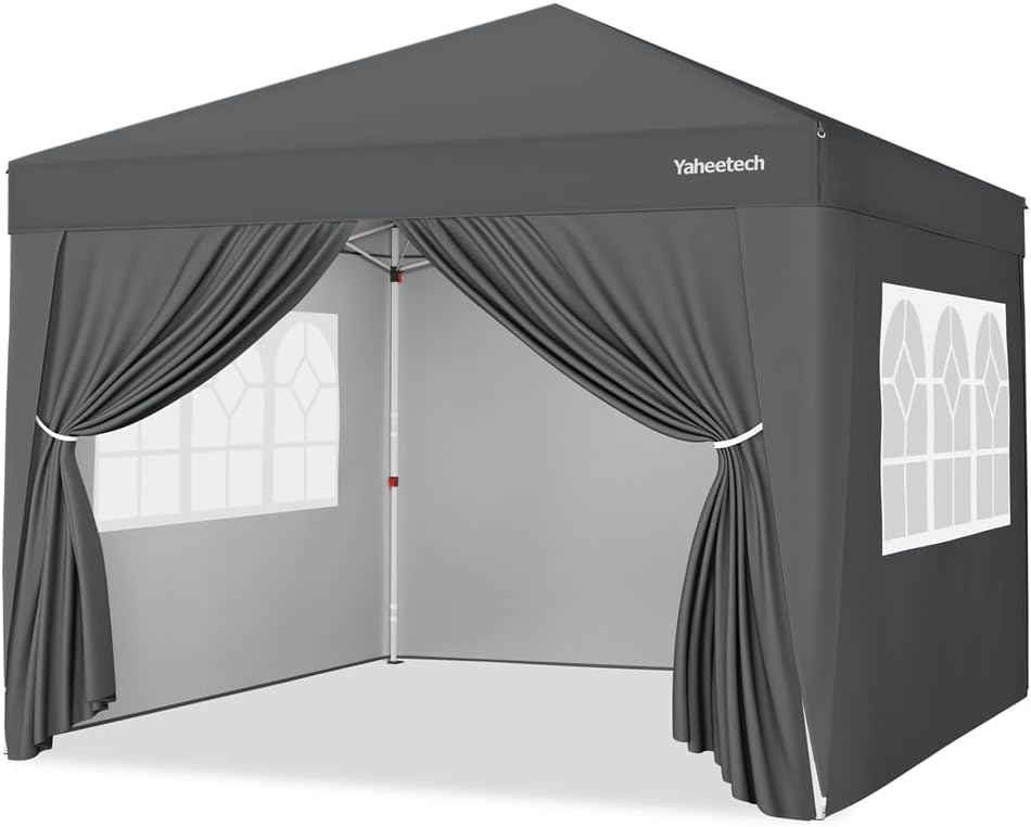 Tonnelle, 267 cm, réglable, Yaheetech, 277 cm, 287 cm, 3 × 3m, 3 × 3 M