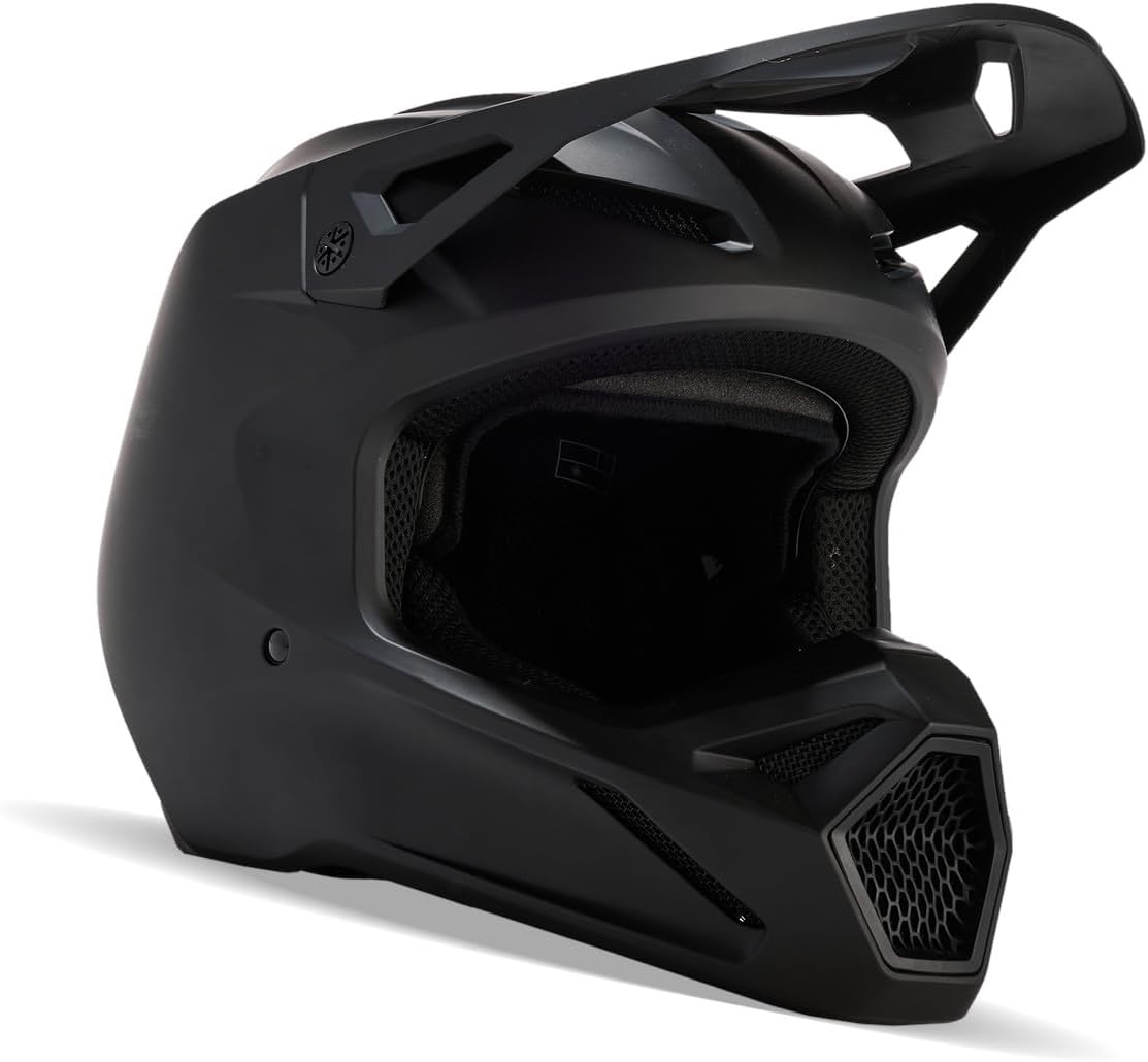 Fox Racing Casque, réglable, Noir Mat, Adulte Unisexe