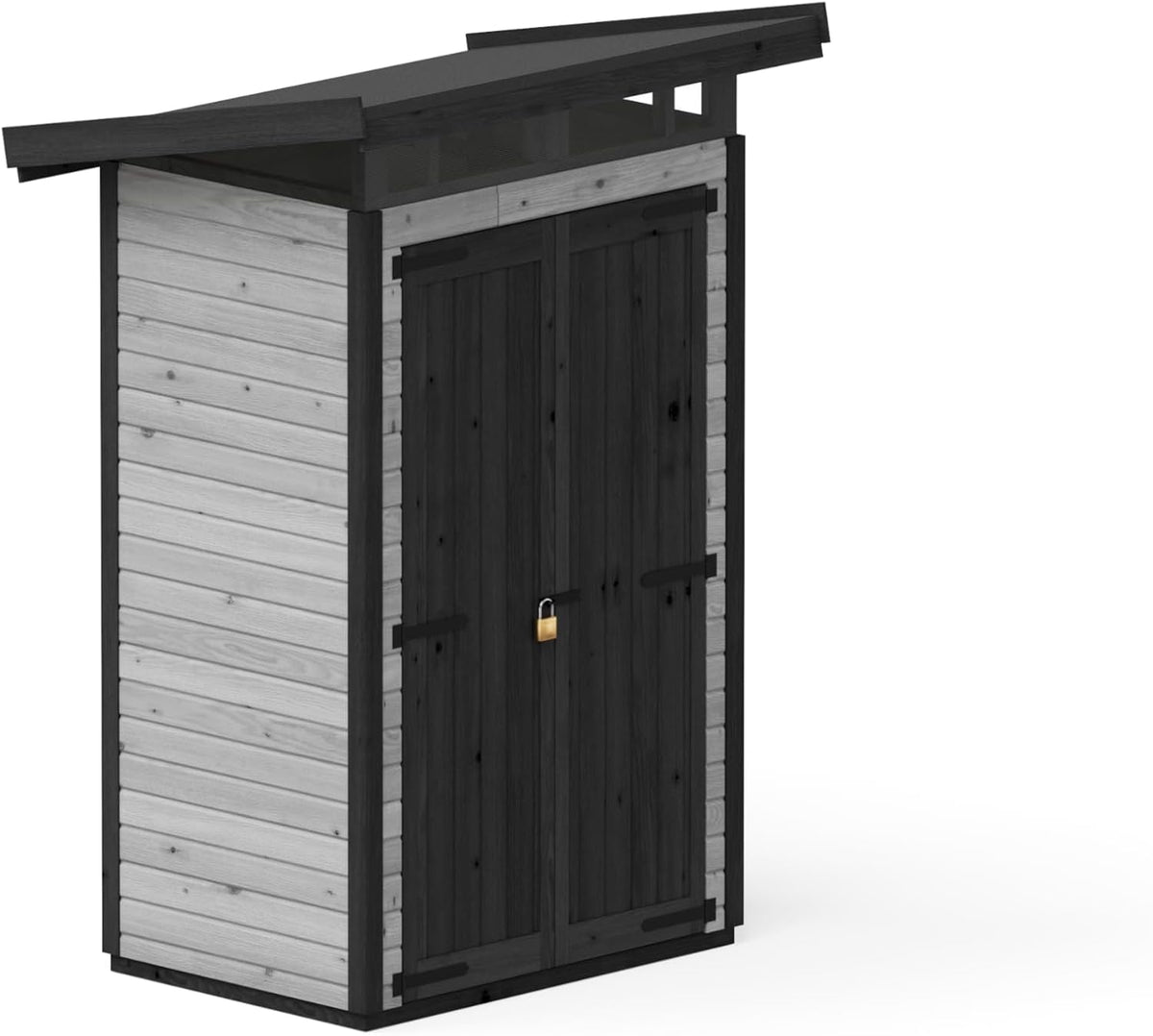 Upyard Abri de jardin, 127 × 87 cm, 15 mm, Gris