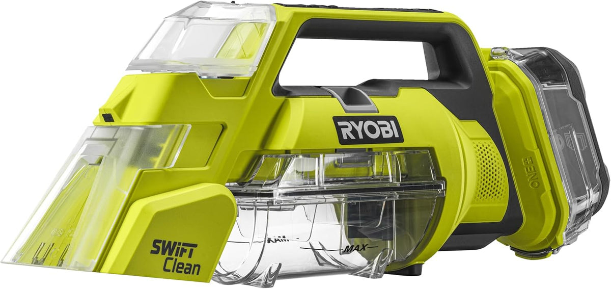 Aspirateur RYOBI RDC18-0, Sans batterie, 250 ml, 18V, Nettoyeur de Taches 18V ONE+ Filtration HEPA RDC18-0