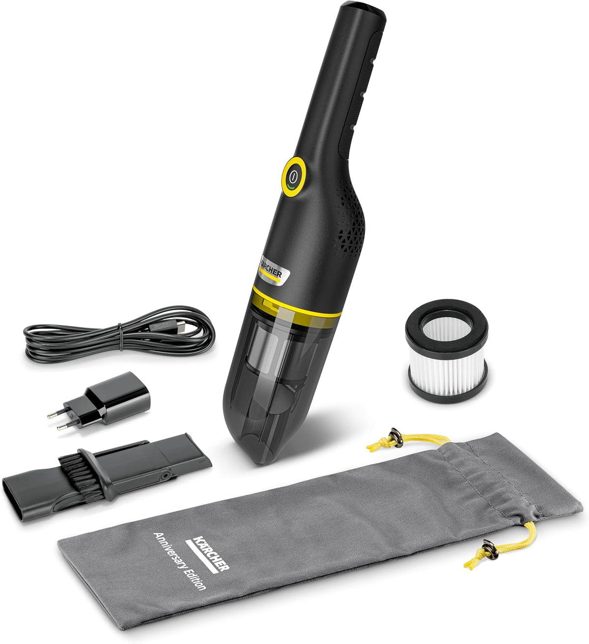 Aspirateur KÄRCHER, réglable, 100 W, 2 modes, 2 niveaux, fonction de charge USB-C, filtre HEPA