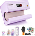 AKEYDIY Presse à imprimer, Presse à Chaud pour Tasses 30 OZ, 6 × 26 cm, 550 W, 325 ml, 887 ml, 900 ml, Violet élégant, 190 °C