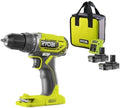 RYOBI R18DD2-220S Perceuse-visseuse, 2 vitesses, 18V, 2, 0Ah, 18V One Plus, 2 batteries 2, 0Ah, 1 chargeur