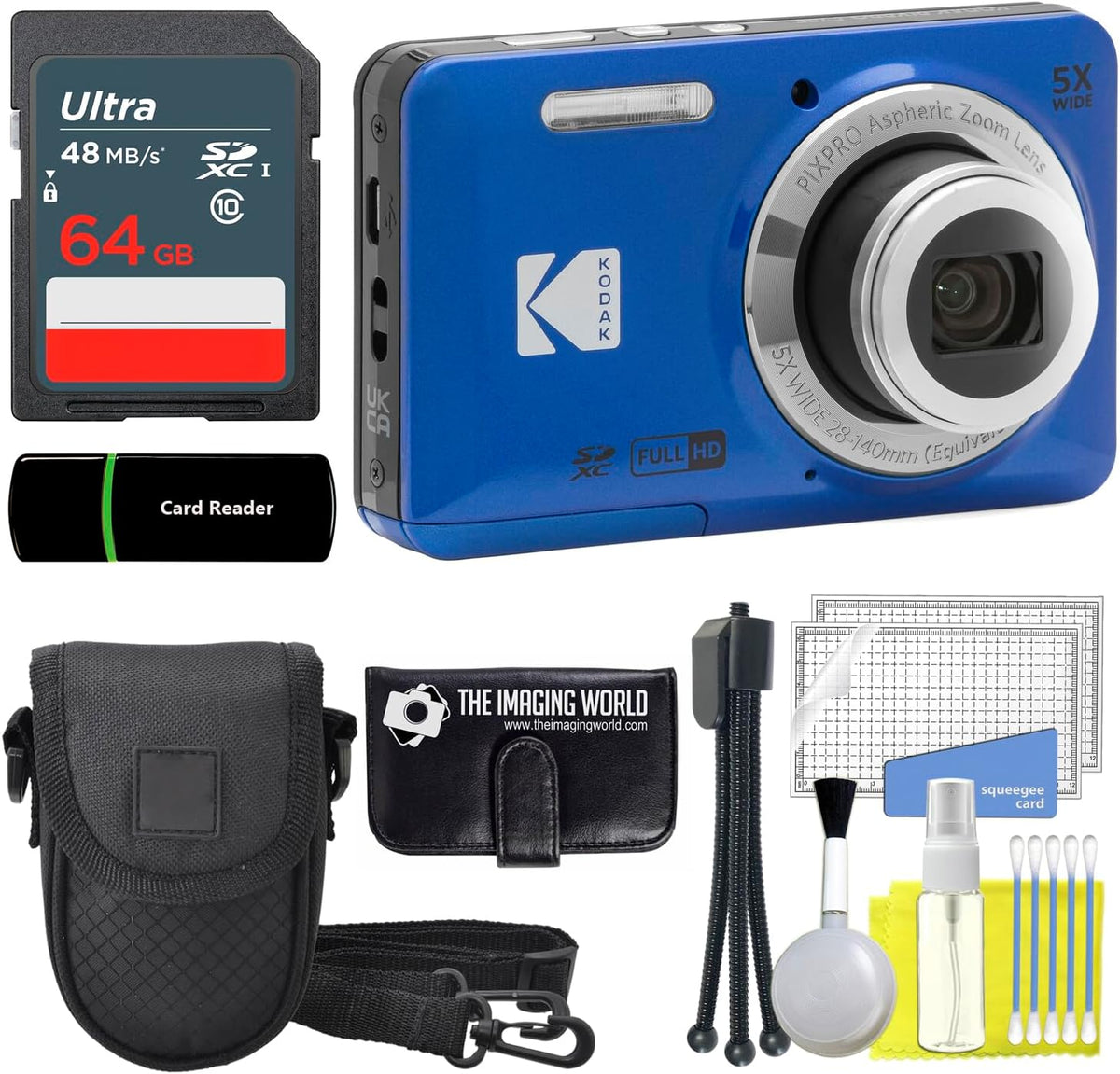 Appareil photo instantanés, 5 × 28 mm, The Imaging World, FZ55 1080p, Full HD