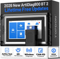TOPDON AD800BT Outil diagnostics pour système de moteur OBD-II, Valise Diagnostic Auto AD800BT 2 Bluetooth, mises à Jour gratuites