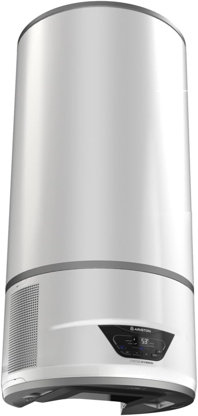 Ariston Chauffe-eau électrique, Lydos Hybrid WiFi 80L, Ø450 mm, Wi-Fi, pompe à chaleur, Chauffe-Eau Thermodynamique Mural