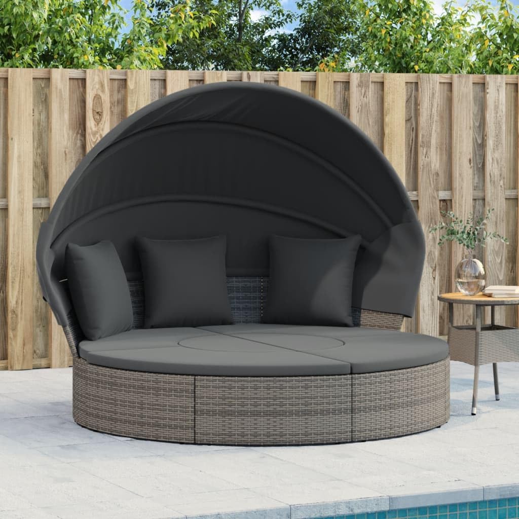 Lit, 178 × 143 cm, mobilier de Jardin Robuste, Runheo, 178 × 94 × 143 cm, 72 × 26 cm, Fauteuil, Repose-Pieds, Coussins lavables