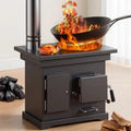 Cuisinière, 55 × 37 × 52 cm, réglable, Poêle à bois de chauffage d'intérieur à double combustible pour la maison