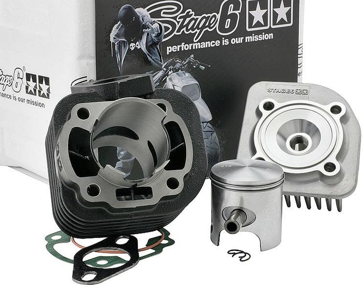 Chemise de cylindre, 10 mm, streetrace 70 ccm/10 mm Roue Kit pour MBK forte 50, Stage6, 10 000 tr/min, Mach G 50 AC, Ovetto 50